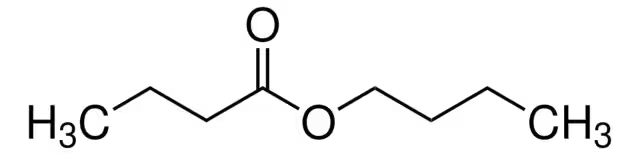 Butyl butyrate structure, CAS 109-21-7