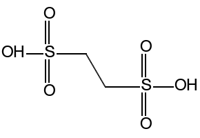 1,2-Ethanedisulfonic acid structure, CAS 110-04-3