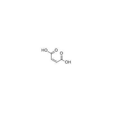 Maleic acid structure, CAS 110-16-7