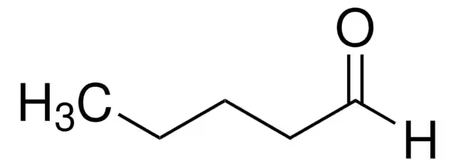 Valeraldehyde structure, CAS 110-62-3