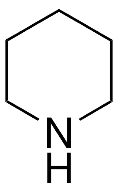 Piperidine structure, CAS 110-89-4