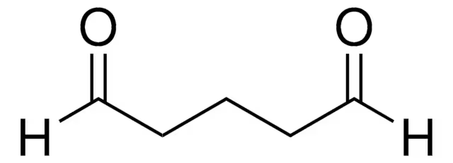 Glutaraldehyde structure, CAS 111-30-8