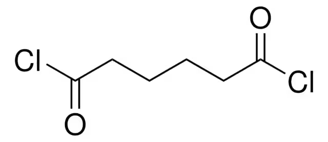 Adipoyl chloride structure, CAS 111-50-2