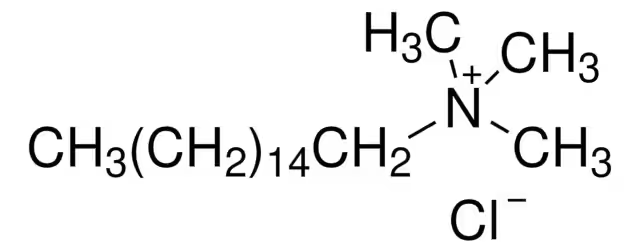 Hexadecyl trimethyl ammonium chloride structure, CAS 112-02-7