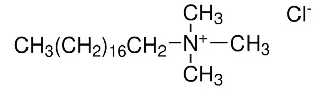 Octadecy trimethyl ammonium chloride structure, CAS 112-03-8