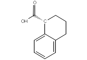 (R)-1,2,3,4-tetr-Ahydro naphthoic acid structure, CAS 23357-47-3