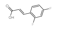2,4-Difluorocinnamic acid structure, CAS 774-73-2