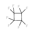 Octafluorocyclobutane structure, CAS 115-25-3