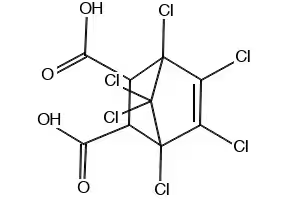 Chlorendic acid structure, CAS 115-28-6