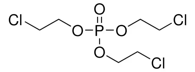 Tris(2-chloroethyl) phosphate structure, CAS 115-96-8