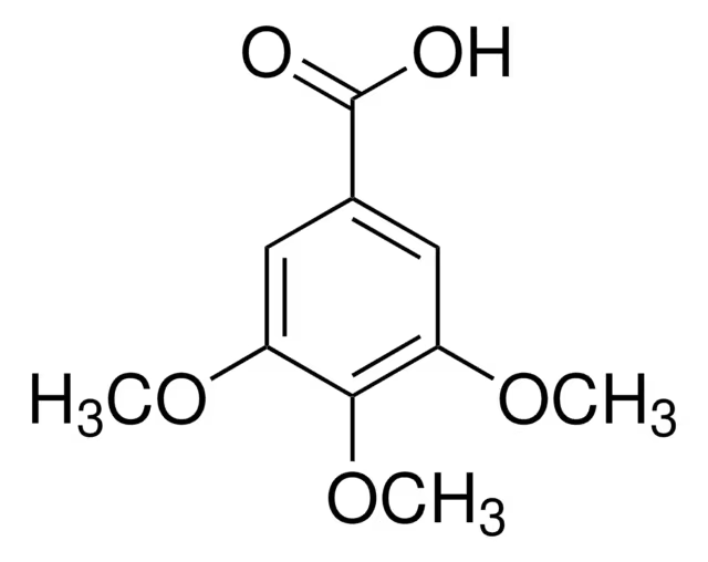 3,4,5-Trimethoxybenzoic acid structure, CAS 118-41-2