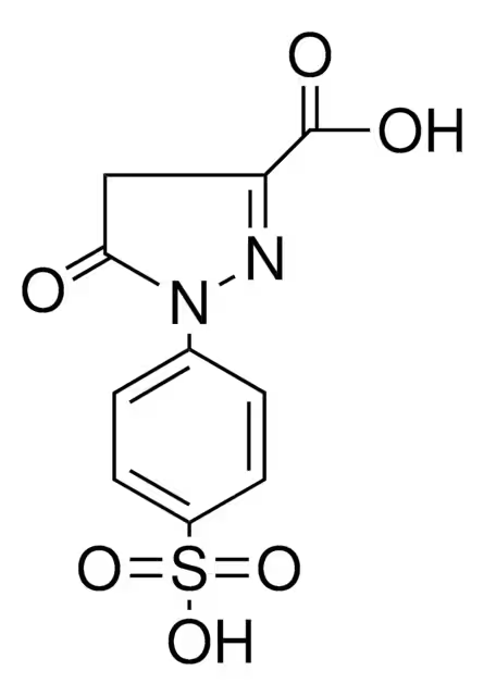 1-(4'-Sulfophenyl)-3-carboxy-5-pyrazolone structure, CAS 118-47-8
