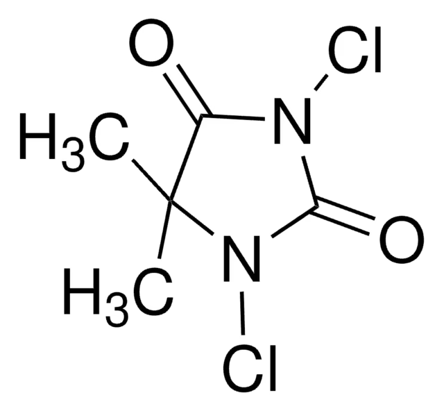 1,3-Dichloro-5,5-dimethylhydantoin structure, CAS 118-52-5