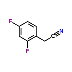 2,4-Difluorophenylacetonitrile structure, CAS 656-35-9