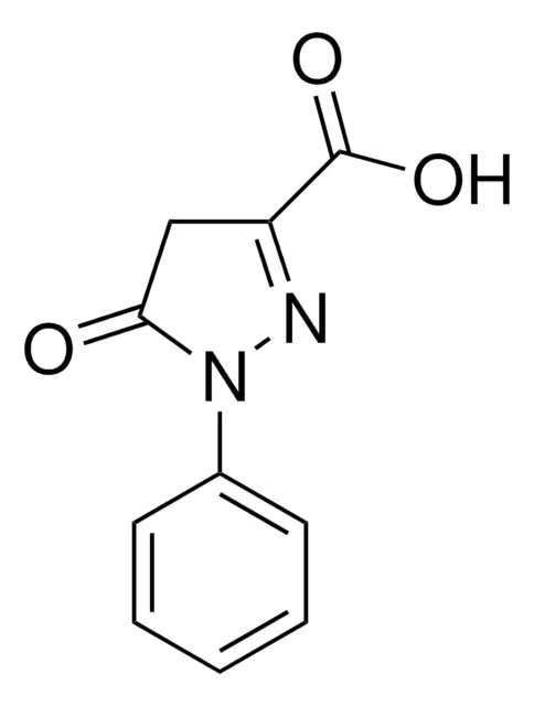 5-Oxo-1-phenyl-2-pyrazolin-3-carboxylic acid structure, CAS 119-18-6