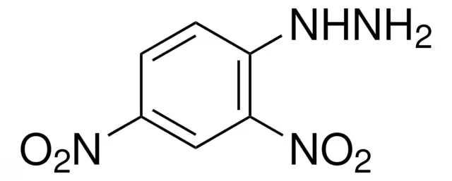 2,4-Dinitrophenylhydrazine structure, CAS 119-26-6