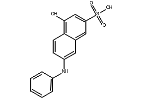 7-Anilino-4-hydroxy-2-naphthalenesulfonic acid structure, CAS 119-40-4