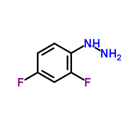 2,4-Difluorophenylhydrazine structure, CAS 40594-30-7