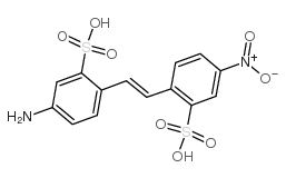 4-Nitro-4'-aminostilbene-2,2'-disulfonic acid structure, CAS 119-72-2