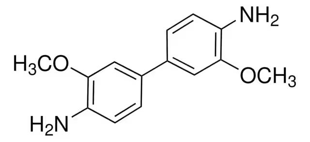 3,3'-Dimethoxybenzidine structure, CAS 119-90-4