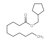 Cyclopentylmethyl decanoate structure, CAS 120-19-4