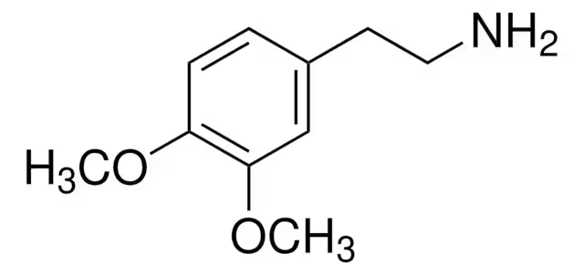 3,4-Dimethoxyphenethylamine structure, CAS 120-20-7
