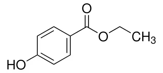 Ethylparaben structure, CAS 120-47-8