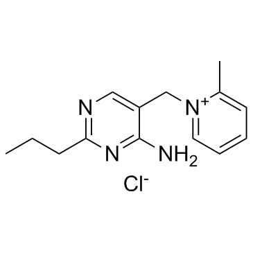 Amprolium structure, CAS 121-25-5