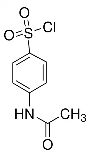 N-Acetylsulfanilyl chloride structure, CAS 121-60-8