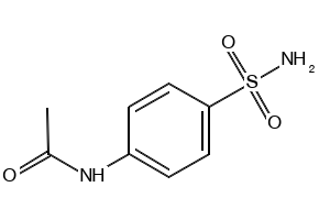 4-Acetamidobenzenesulfonamide structure, CAS 121-61-9