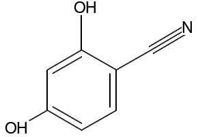 2,4-Dihydroxybenzonitrile structure, CAS 64419-24-5