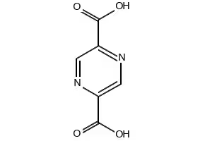 Pyrazine-2,5-dicarboxylic acid structure, CAS 122-05-4