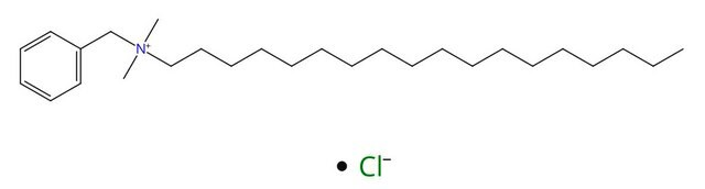 Stearyldimethylbenzylammonium chloride structure, CAS 122-19-0