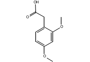 2,4-Dimethoxyphenylacetic acid structure, CAS 6496-89-5