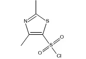 2,4-Dimethyl-1,3-thiazole-5-sulfonyl chloride structure, CAS 80466-80-4