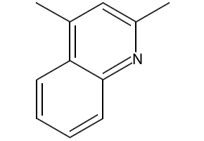 2,4-Dimethylquinoline structure, CAS 1198-37-4