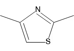 2,4-Dimethylthiazole structure, CAS 541-58-2