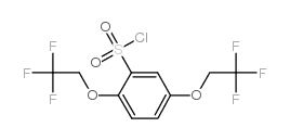 2,5-Bis(2,2,2-trifluoroethoxy)benzenesulphonyl chloride structure, CAS 152457-95-9