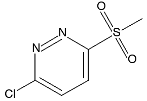 3-Chloro-6-(methylsulfonyl)pyridazine structure, CAS 7145-62-2