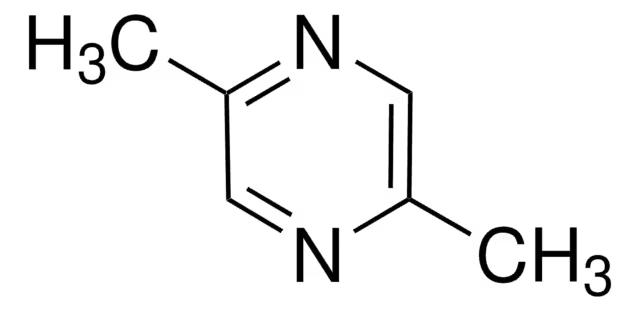 2,5-Dimethyl pyrazine structure, CAS 123-32-0