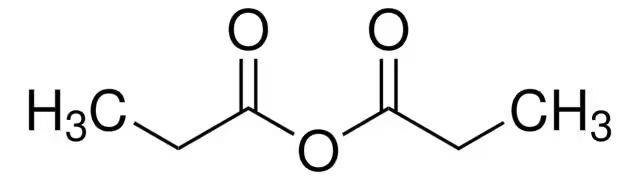 Propionic anhydride structure, CAS 123-62-6