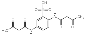 2,5-Diacetoacetamidobenzenesulfonic acid structure, CAS 70185-87-4