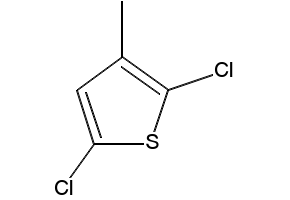 2,5-Dichloro-3-methylthiophene structure, CAS 17249-90-0