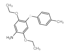 2,5-Diethoxy-4-((4-methylphenyl)thio)aniline structure, CAS 68400-48-6