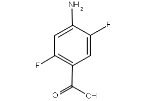 2,5-Difluorobenzoic acid structure, CAS 2991-28-8