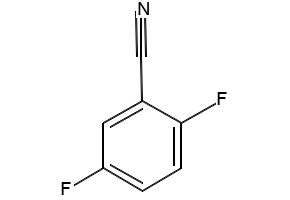 2,5-Difluorobenzonitrile structure, CAS 64248-64-2