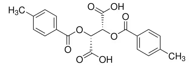 (-)-Di-1,4-O-toluoyl-L-tartaric acid structure, CAS 32634-66-5