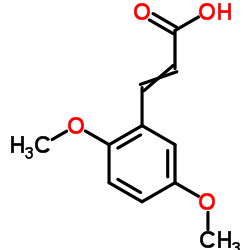 2,5-Dimethoxycinnamic acid structure, CAS 10538-51-9