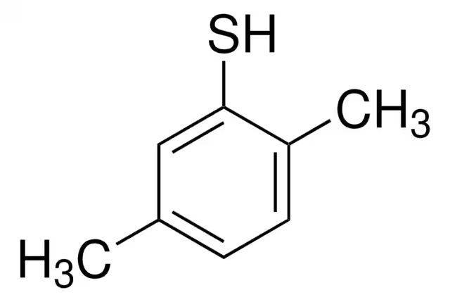 2,5-Dimethylthiophenol structure, CAS 4001-61-0