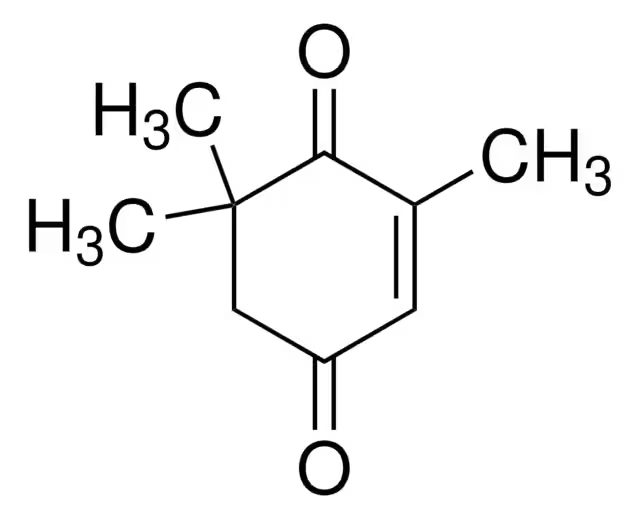 2,6,6-Trimethyl-2-cyclohexene-1,4-dione structure, CAS 1125-21-9